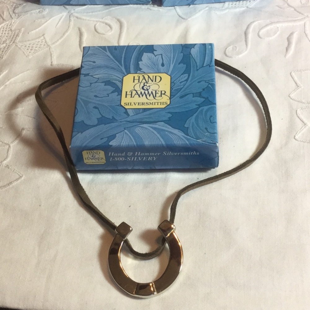 SOLD 3-Hand & Hammer Horseshoe Necklace